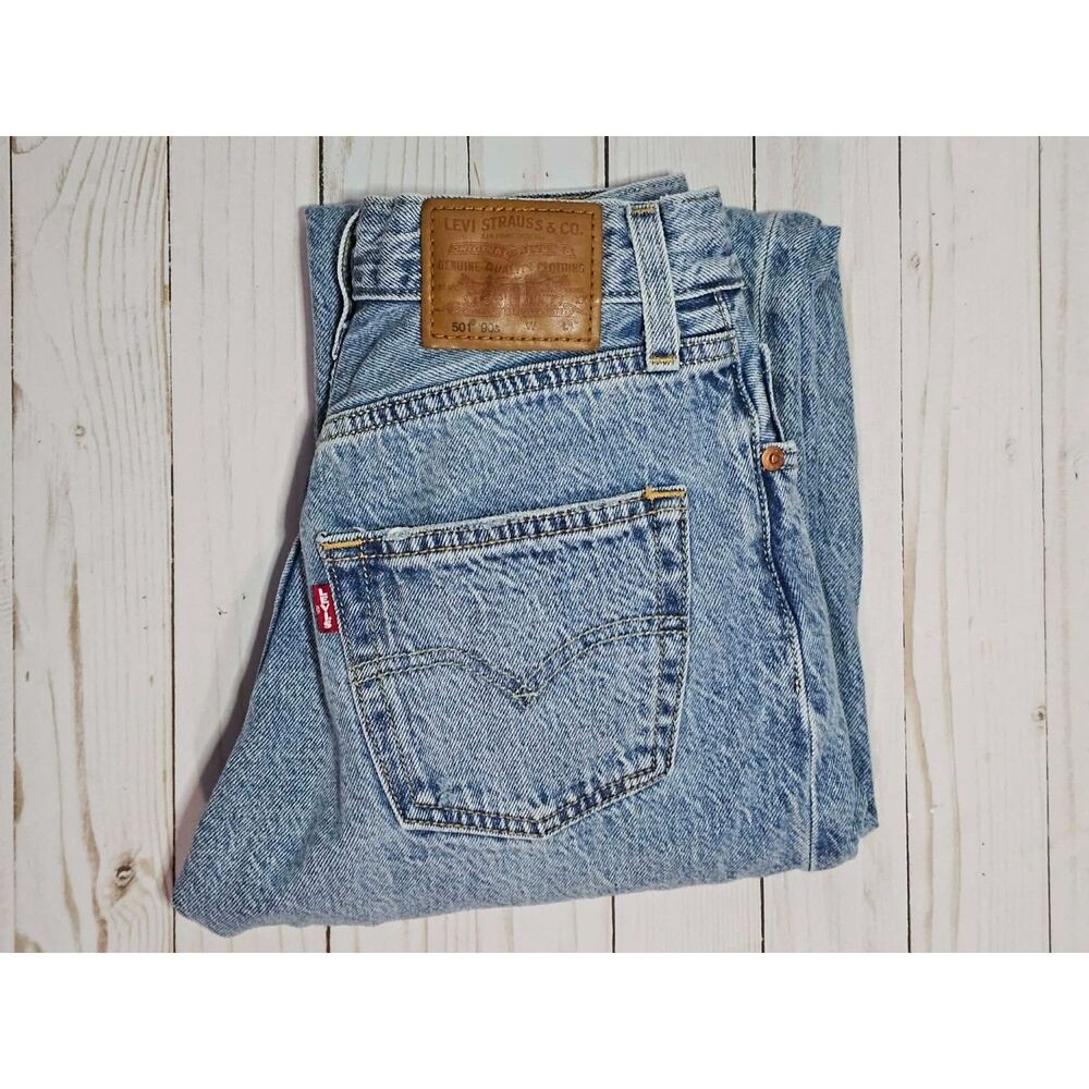 Retro Levi's 90s 501 Light Wash Jeans 23x50 Cotton Lyocell